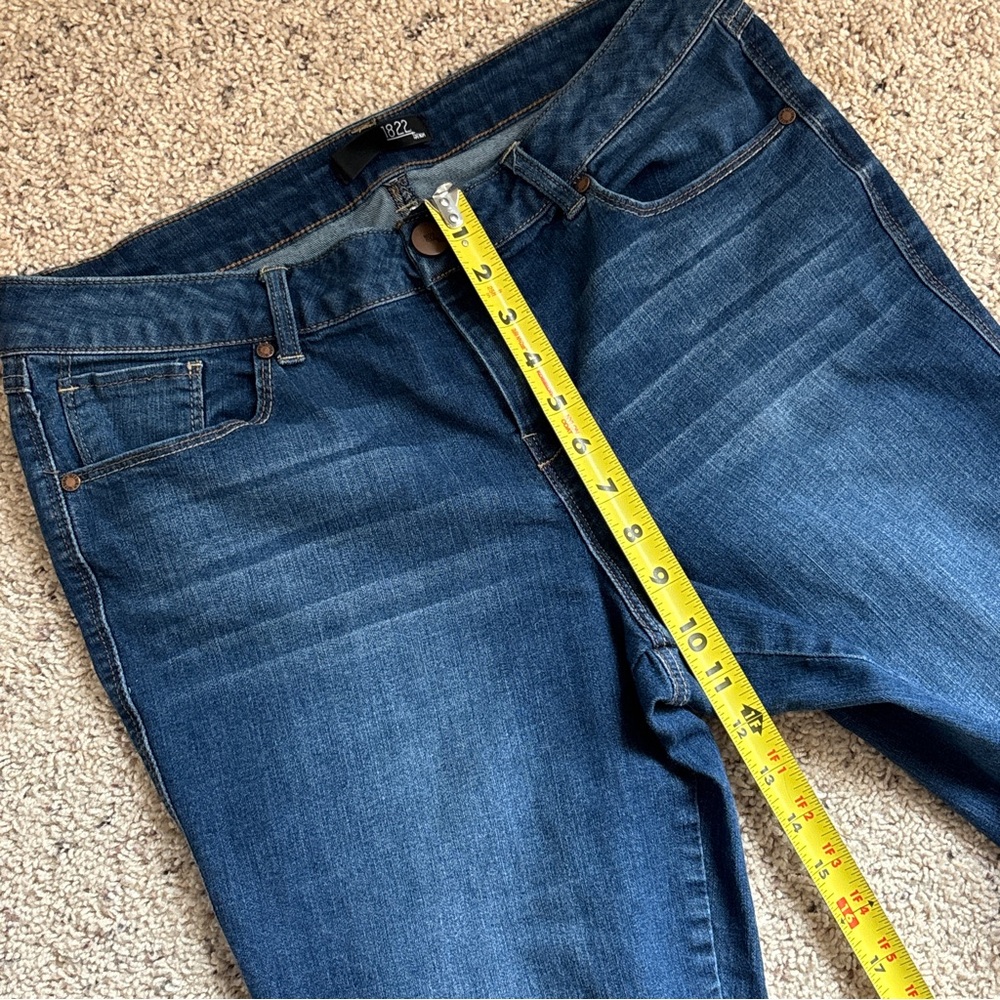 1822 Denim Medium Wash High Rise Skinny Raw Hem Women’s Jeans 14 - Picture 9 of 11